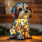 Lampa ve stylu Tiffany – Štěňátko