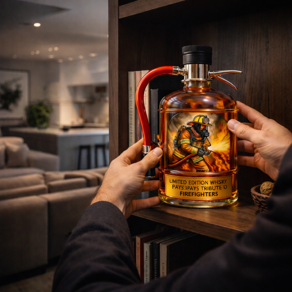 Karafa na whisky – Hasicí přístroj