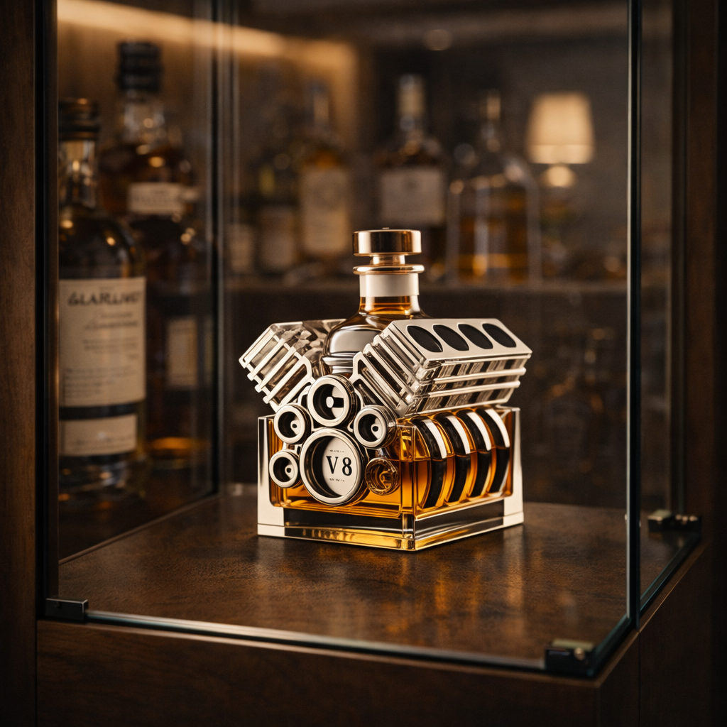 Karafa na whisky – Motor V8