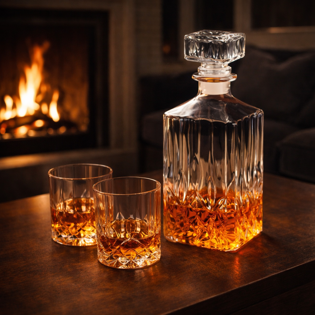 Karafa na whisky – Klasická broušená