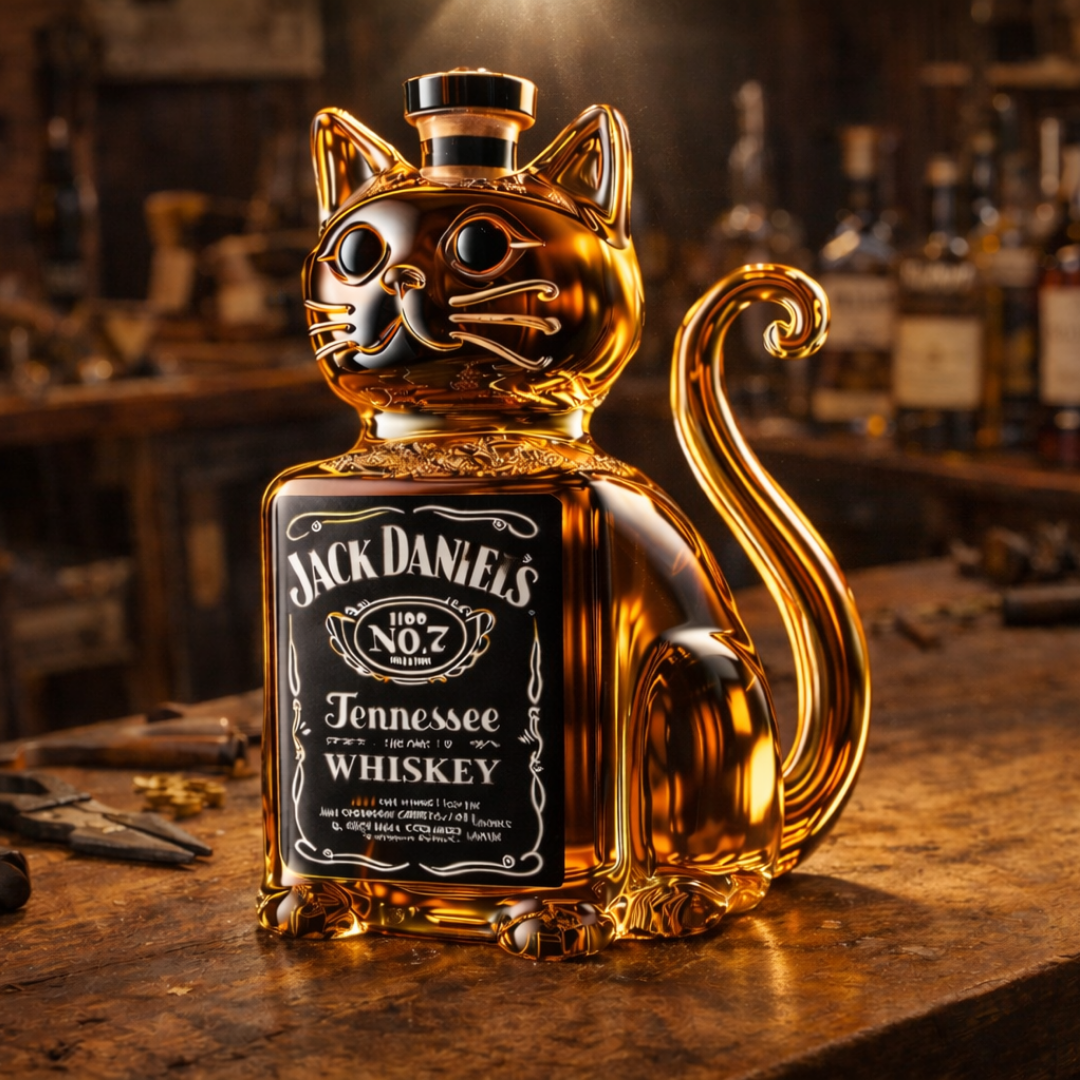 Karafa na whisky – Kočka