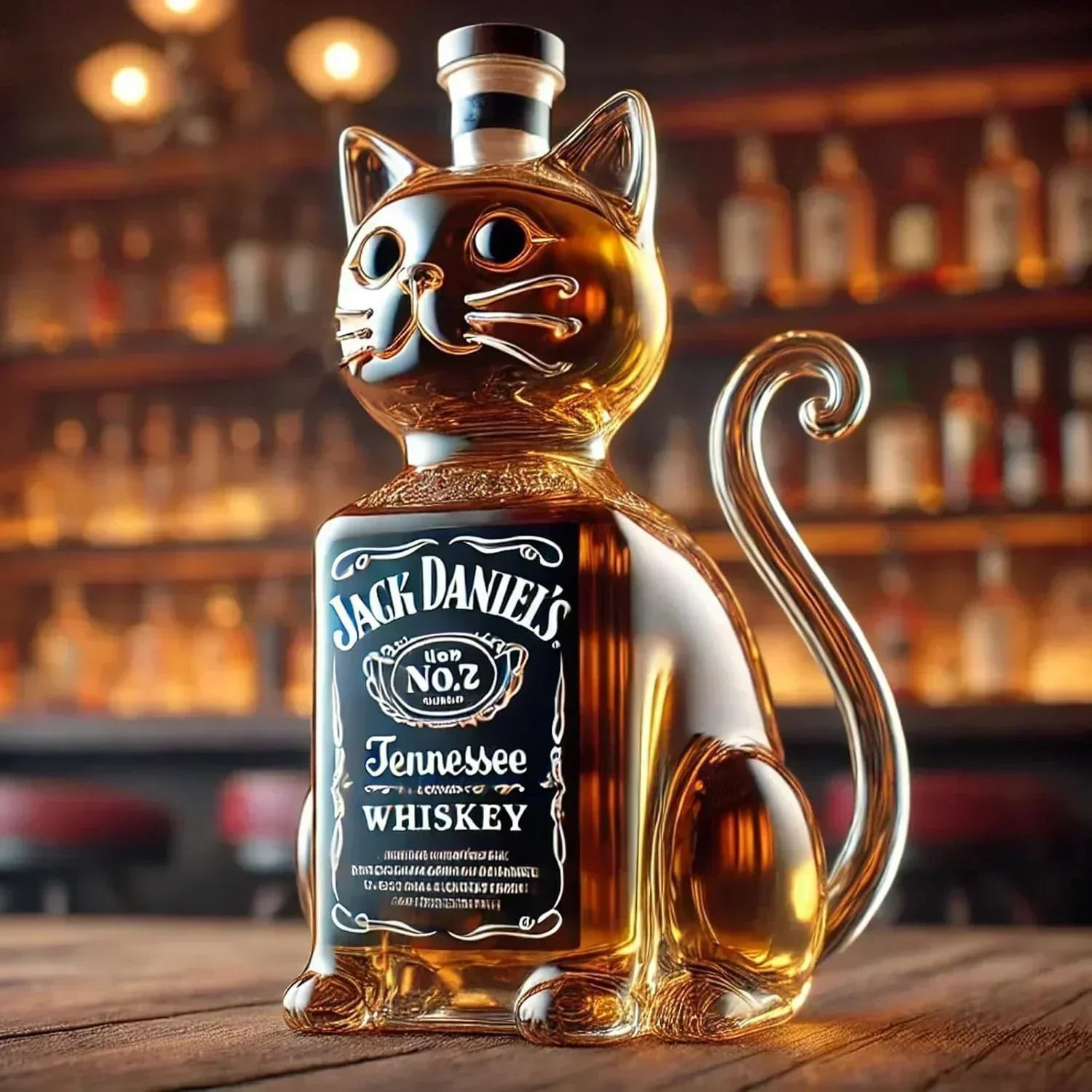 Karafa na whisky – Kočka