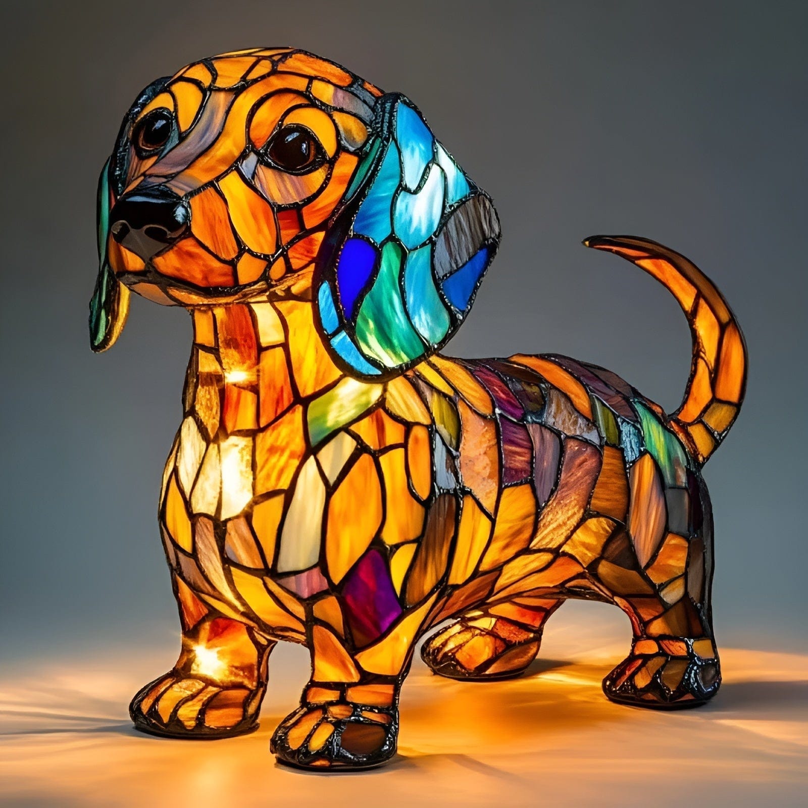Lampa ve stylu Tiffany – Jezevčík