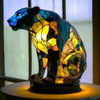 Lampa ve stylu Tiffany – Černý panter