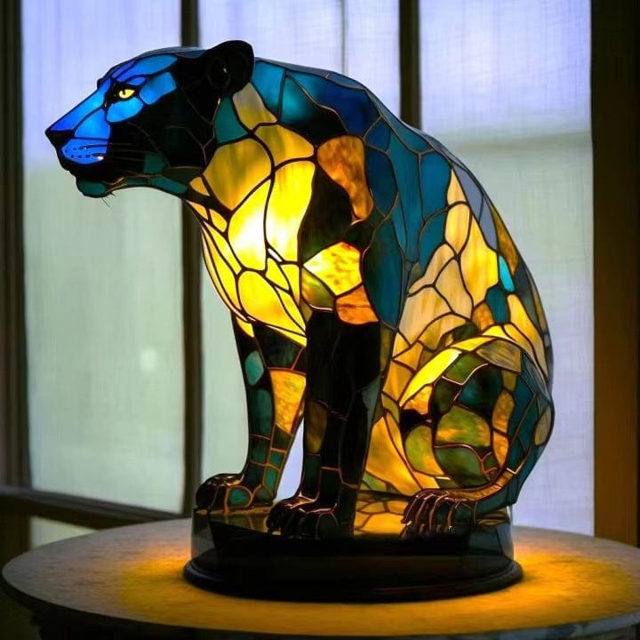 Lampa ve stylu Tiffany – Černý panter