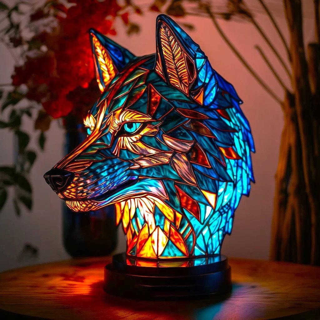 Lampa ve stylu Tiffany – Vlk