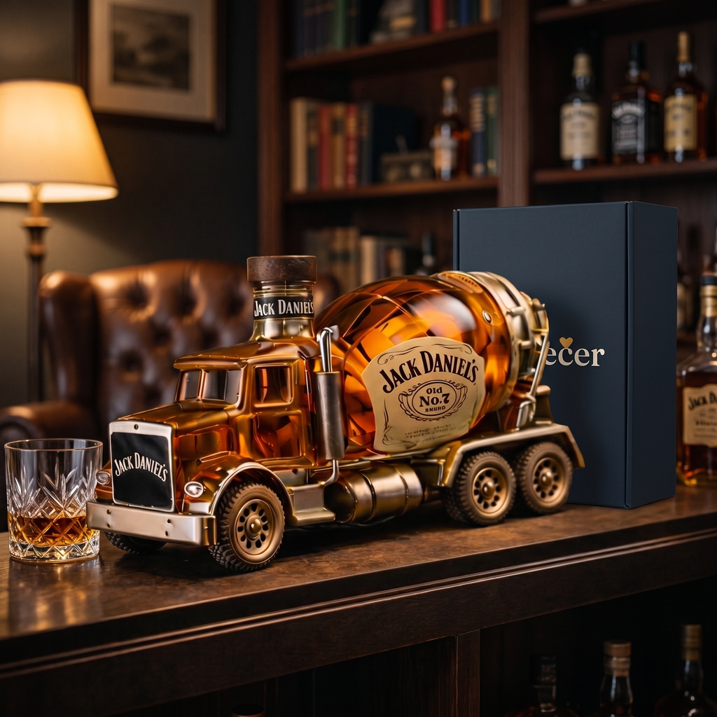 Karafa na whisky – Kamion – dárkové balení Podvečer