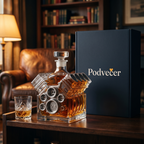 Karafa na whisky – Motor V8 – dárkové balení Podvečer