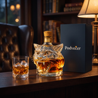 Karafa na whisky – Tygr – dárkové balení Podvečer