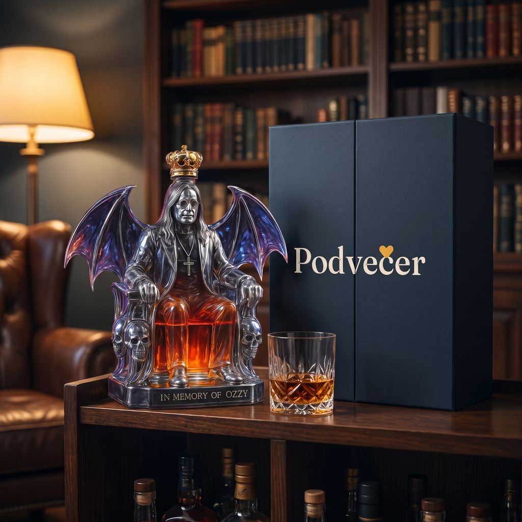 Karafa na whisky – Rocková legenda – dárkové balení Podvečer