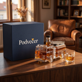 Karafa na whisky Hasič s dárkovou krabicí Podvečer