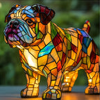 Lampa ve stylu Tiffany – Odvážný buldok